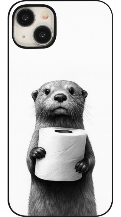 iPhone 15 Plus Case Hülle - Otter Toilettenpapier