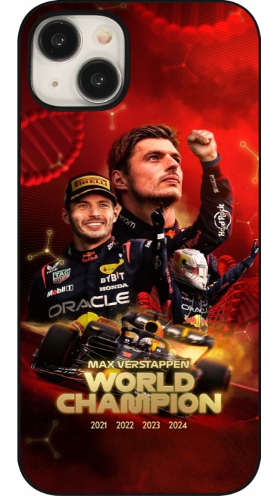 Coque iPhone 15 Plus - Max Verstappen Champion 2023