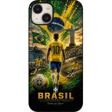 Coque iPhone 15 Plus - Football Brésil splash 2026