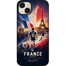 Coque iPhone 15 Plus - Football France splash 2026