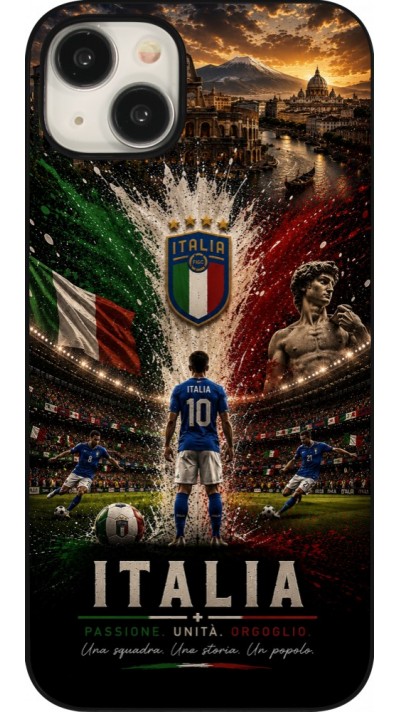 Coque iPhone 15 Plus - Football Italie splash 2026