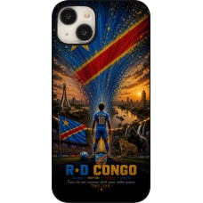 Coque iPhone 15 Plus - Football République démocratique du Congo splash 2026
