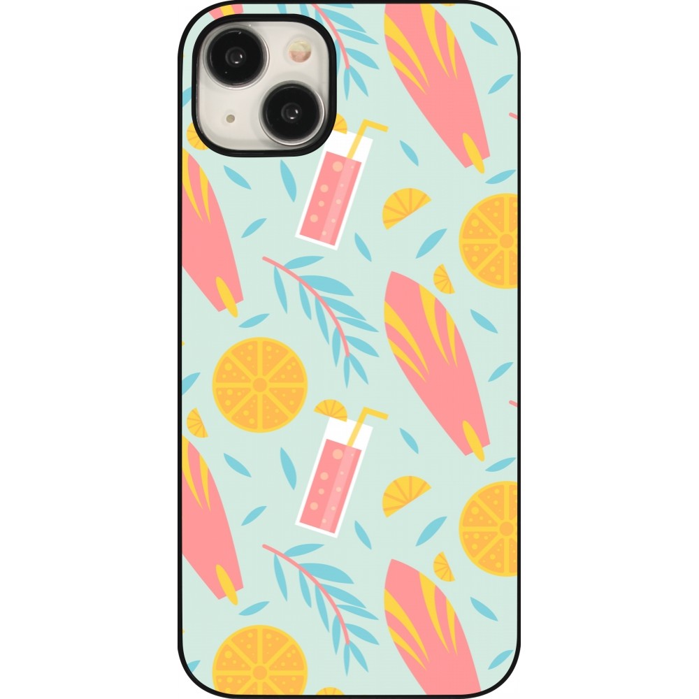 Coque iPhone 15 Plus - Summer 2025 Pattern citron