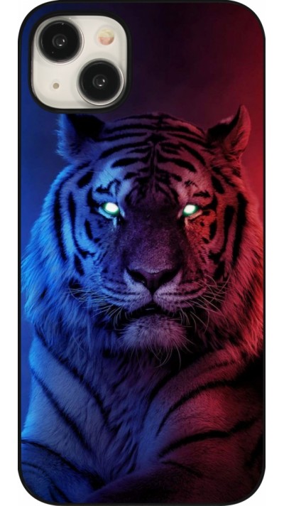 Coque iPhone 15 Plus - Tiger Blue Red