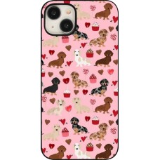 Coque iPhone 15 Plus - Valentine 2024 puppy love