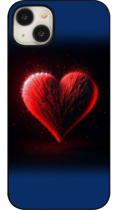 Coque iPhone 15 Plus - Valentine 2025 coeur rouge