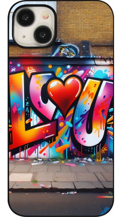 Coque iPhone 15 Plus - Valentine 2025 Love U Tag