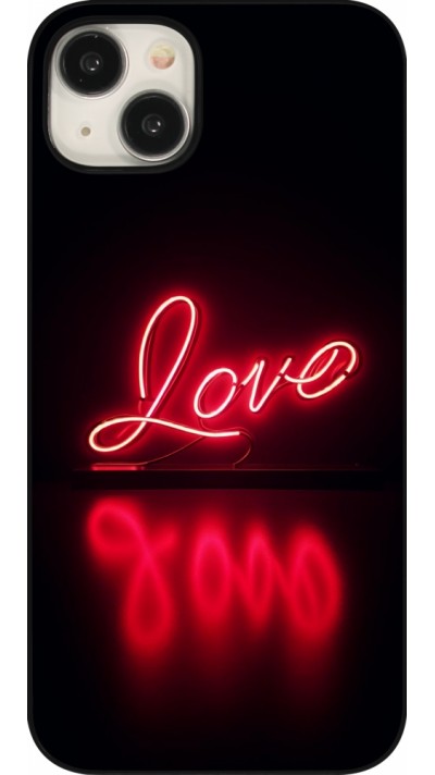 Coque iPhone 15 Plus - Valentine 2025 Neon Love