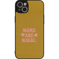 iPhone 15 Plus Case Hülle - Silikon schwarz Mom 2026 Are Magic