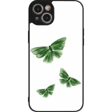 Coque iPhone 15 Plus - Silicone rigide noir Butterflies Spring 2026