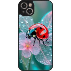 Coque iPhone 15 Plus - Silicone rigide noir Ladybird in bloom Spring 2026