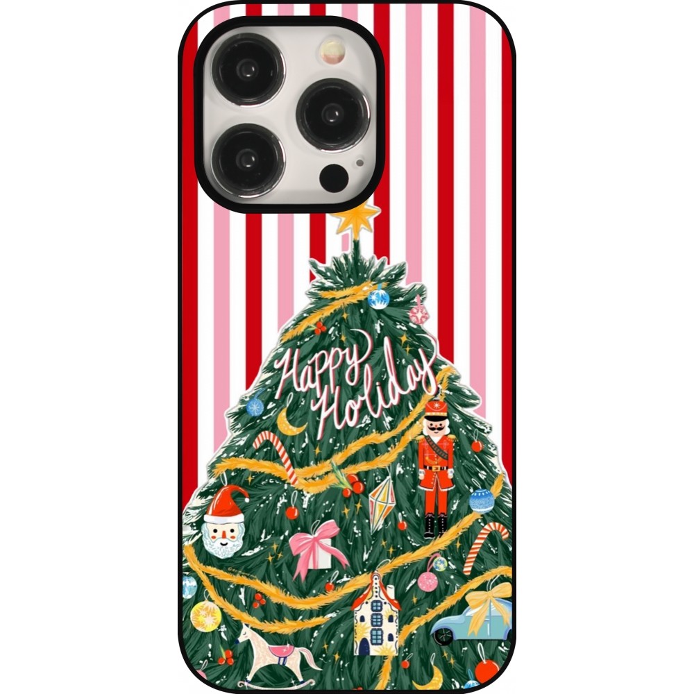 Coque iPhone 15 Pro - Christmas 25 Happy Holiday