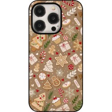Coque iPhone 15 Pro - Christmas 25 Pattern Ginger Cookie