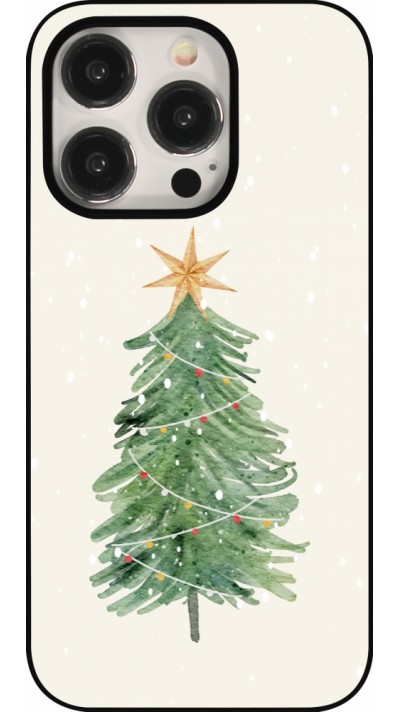 Coque iPhone 15 Pro - Christmas 25 Sketch Tree