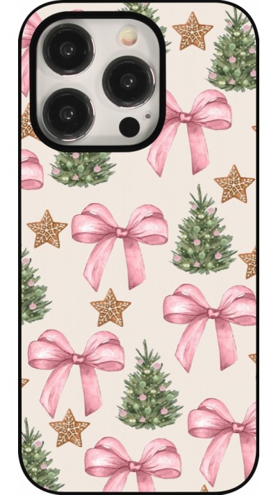Coque iPhone 15 Pro - Christmas 25 Vintage Ribbons