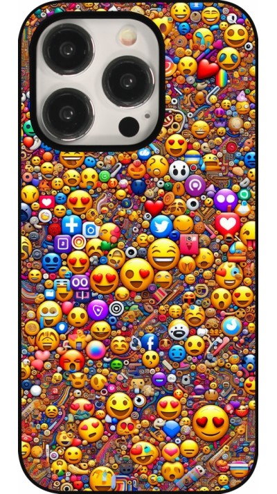 Coque iPhone 15 Pro - Emoji mixed