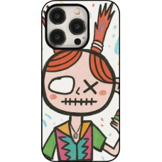 Coque iPhone 15 Pro - Little Girl Sketch