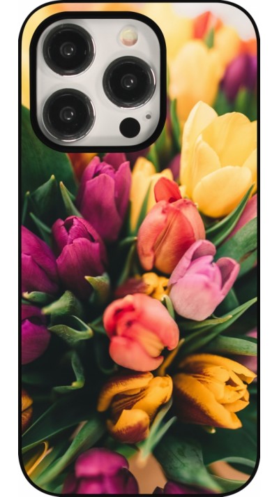 Coque iPhone 15 Pro - Bouquet of tulips 2026