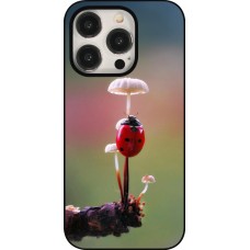 Coque iPhone 15 Pro - Ladybird on a mushroom 2026