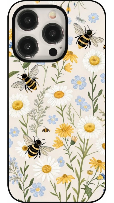 Coque iPhone 15 Pro - Pattern bees 2026