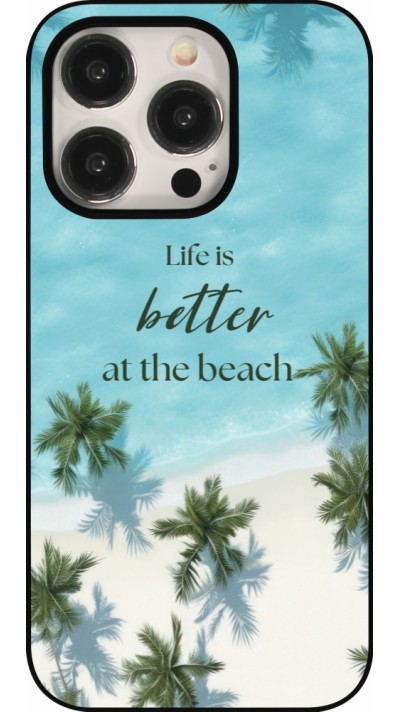 Coque iPhone 15 Pro - Summer 2025 Life is better at the beach