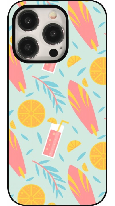 Coque iPhone 15 Pro - Summer 2025 Pattern citron