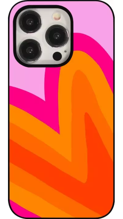 iPhone 15 Pro Case Hülle - Valentine 2024 heart gradient