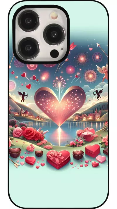 iPhone 15 Pro Case Hülle - Valentin 2025 Schick