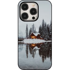 Coque iPhone 15 Pro - Winter 25 Winter house forest afternoon