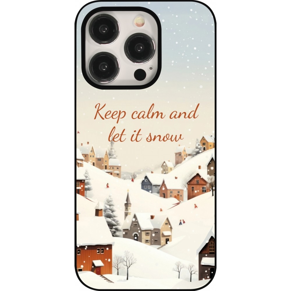 Coque iPhone 15 Pro - Winter 25 Winter Keep calm and let it snow