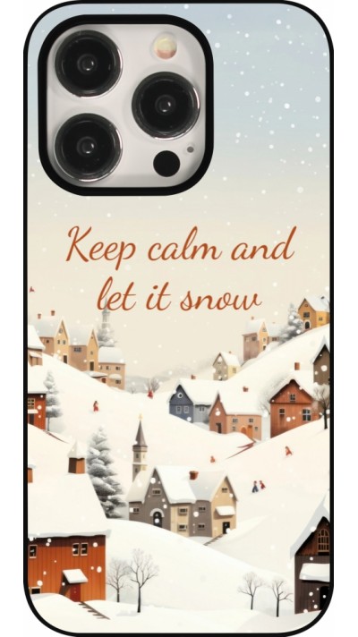 Coque iPhone 15 Pro - Winter 25 Winter Keep calm and let it snow