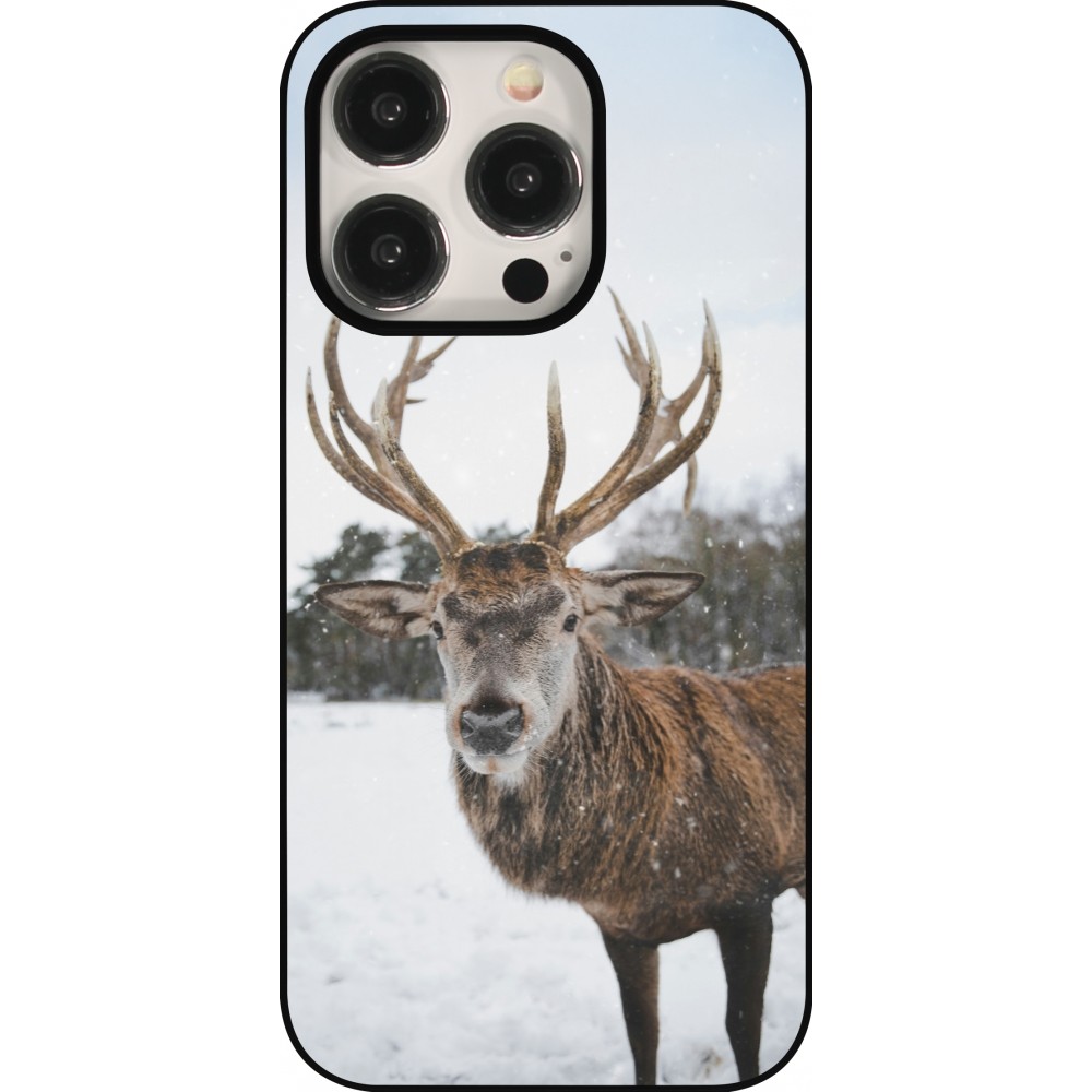 Coque iPhone 15 Pro - Winter 25 Winter reindeer