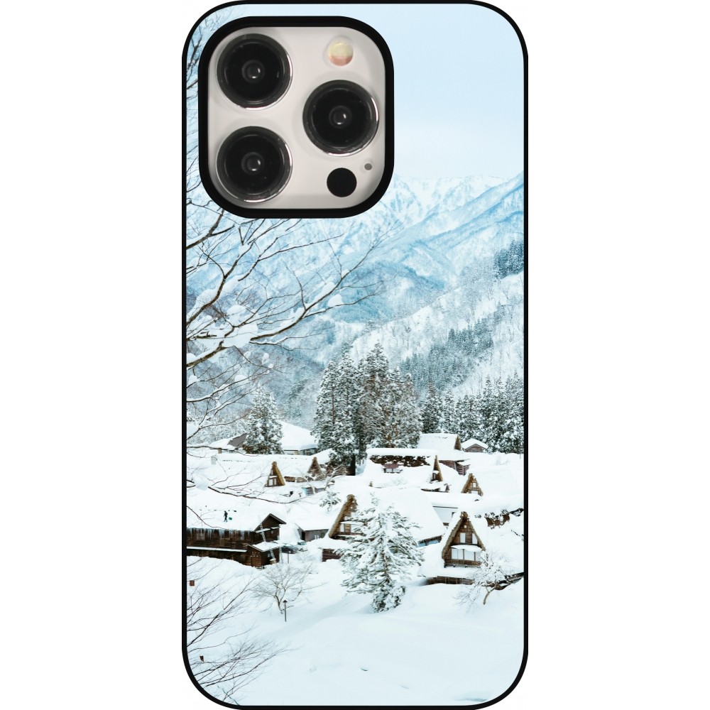 Coque iPhone 15 Pro - Winter 25 Winter snowy landscape