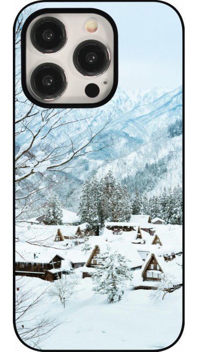 Coque iPhone 15 Pro - Winter 25 Winter snowy landscape