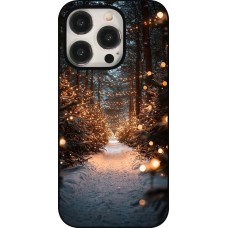Coque iPhone 15 Pro - Winter 25 Winter snowy road
