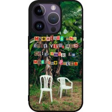 Coque iPhone 15 Pro - Silicone rigide noir Chairs DTMF