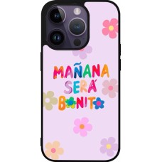 Coque iPhone 15 Pro - Silicone rigide noir Karol G Manana sera bonito