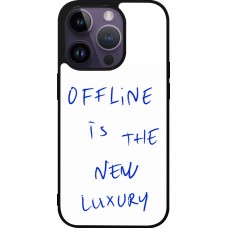 iPhone 15 Pro Case Hülle - Silikon schwarz Offline is the new luxury