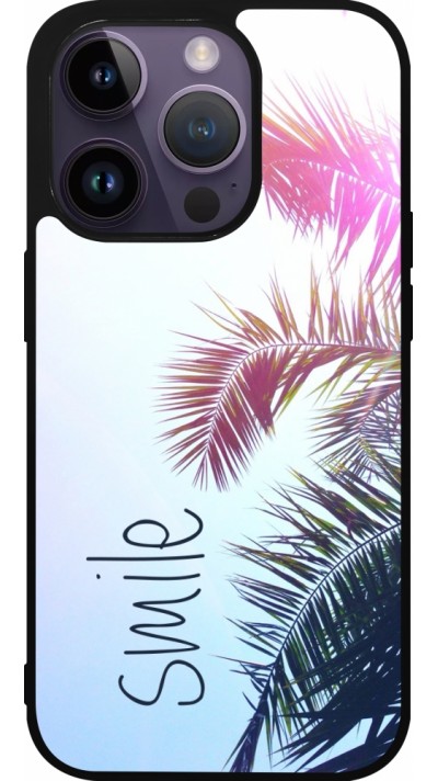 Coque iPhone 15 Pro - Silicone rigide noir Smile 05