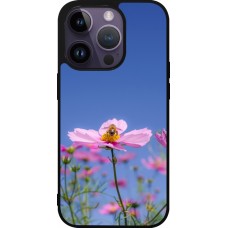 Coque iPhone 15 Pro - Silicone rigide noir Bee on a flower 2026