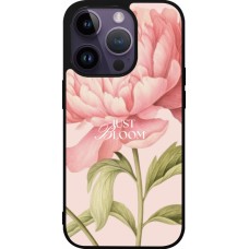 Coque iPhone 15 Pro - Silicone rigide noir Just Bloom 2026