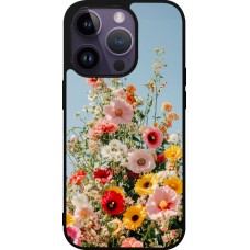 iPhone 15 Pro Case Hülle - Silikon schwarz Spring flowers 2026