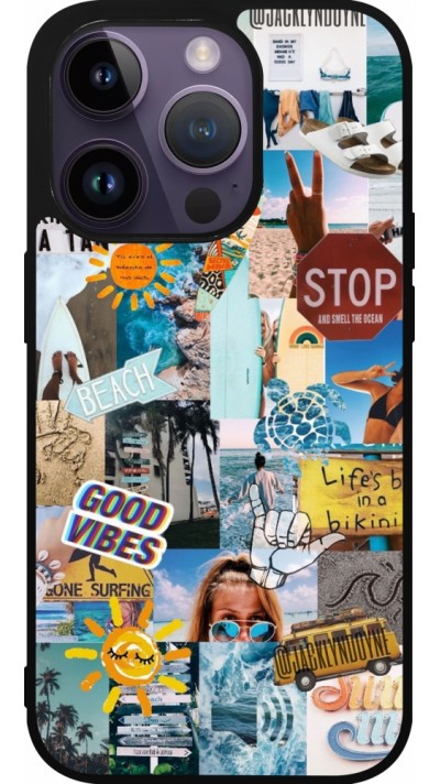 Coque iPhone 15 Pro - Silicone rigide noir Summer 2021 15