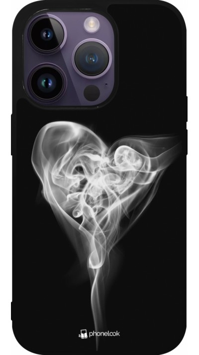 iPhone 15 Pro Case Hülle - Silikon schwarz Valentine 2022 Black Smoke