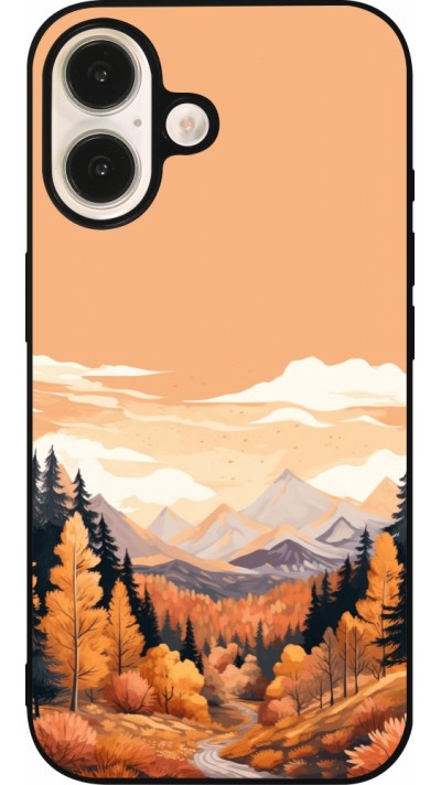 iPhone 16 Case Hülle - Silikon schwarz Autumn 25 Mountains iPhone 16 Case Hülle - Silikon schwarz Autumn 25 Mountains