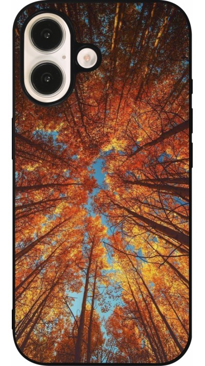 iPhone 16 Case Hülle - Silikon schwarz Autumn 25 Trees iPhone 16 Case Hülle - Silikon schwarz Autumn 25 Trees