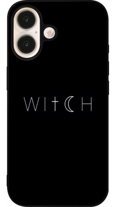 iPhone 16 Case Hülle - Silikon schwarz Halloween 22 witch word iPhone 16 Case Hülle - Silikon schwarz Halloween 22 witch word
