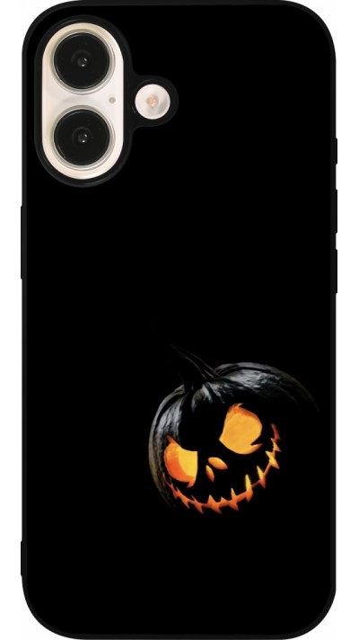 iPhone 16 Case Hülle - Silikon schwarz Halloween 2023 discreet pumpkin iPhone 16 Case Hülle - Silikon schwarz Halloween 2023 discreet pumpkin