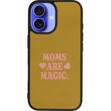 iPhone 16 Case Hülle - Silikon schwarz Mom 2026 Are Magic