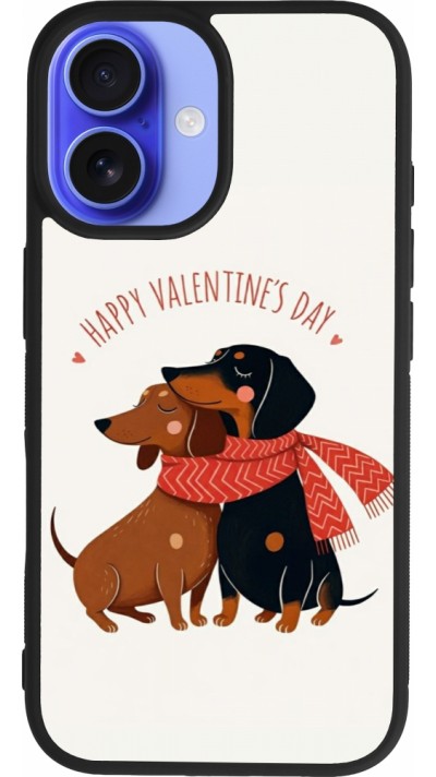 iPhone 16 Case Hülle - Silikon schwarz Saint Valentines Day 26 Happy Valentine